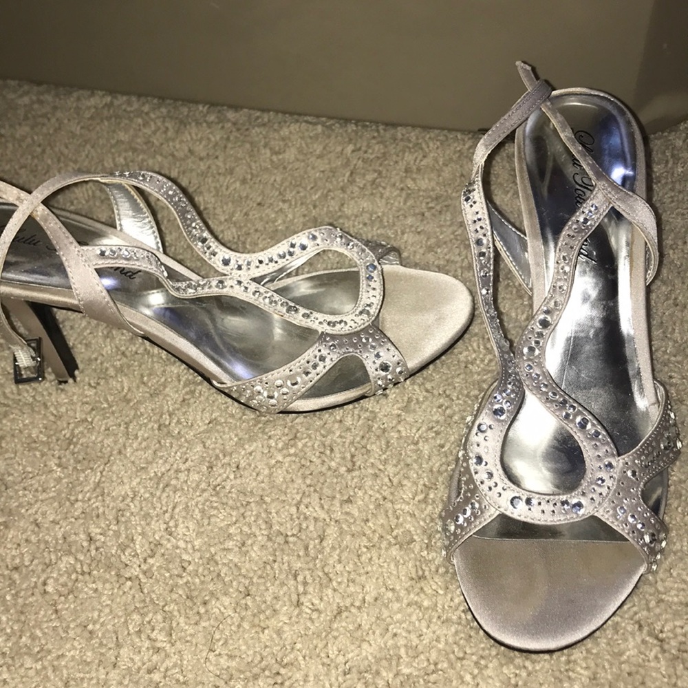 silver heels